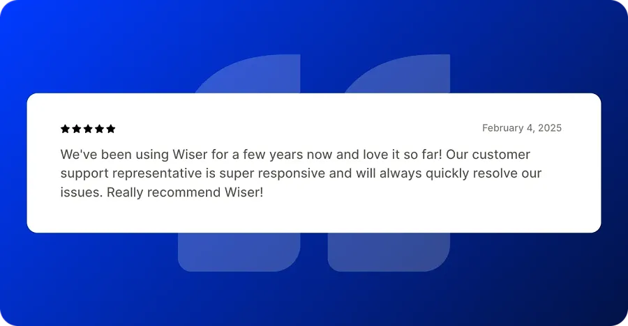 Wiser review