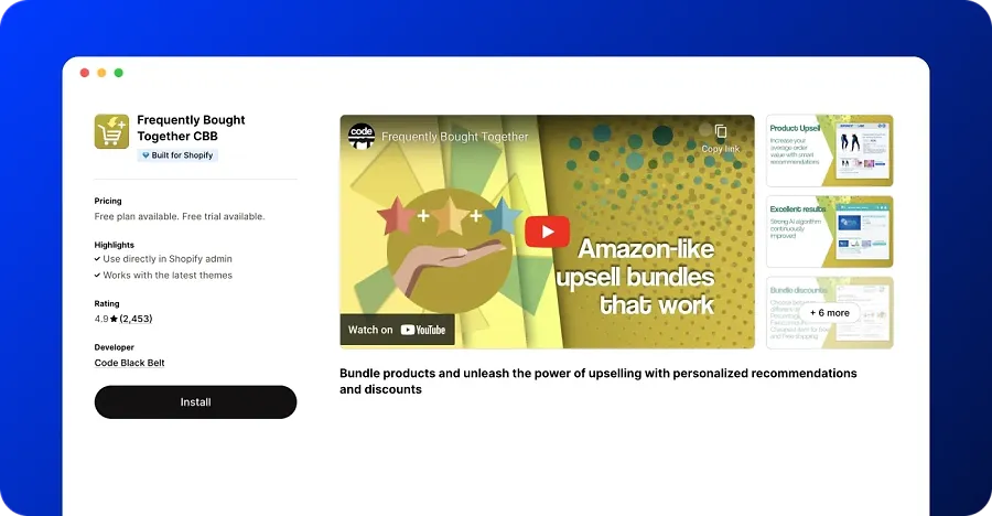Frequently Bought Together CBB