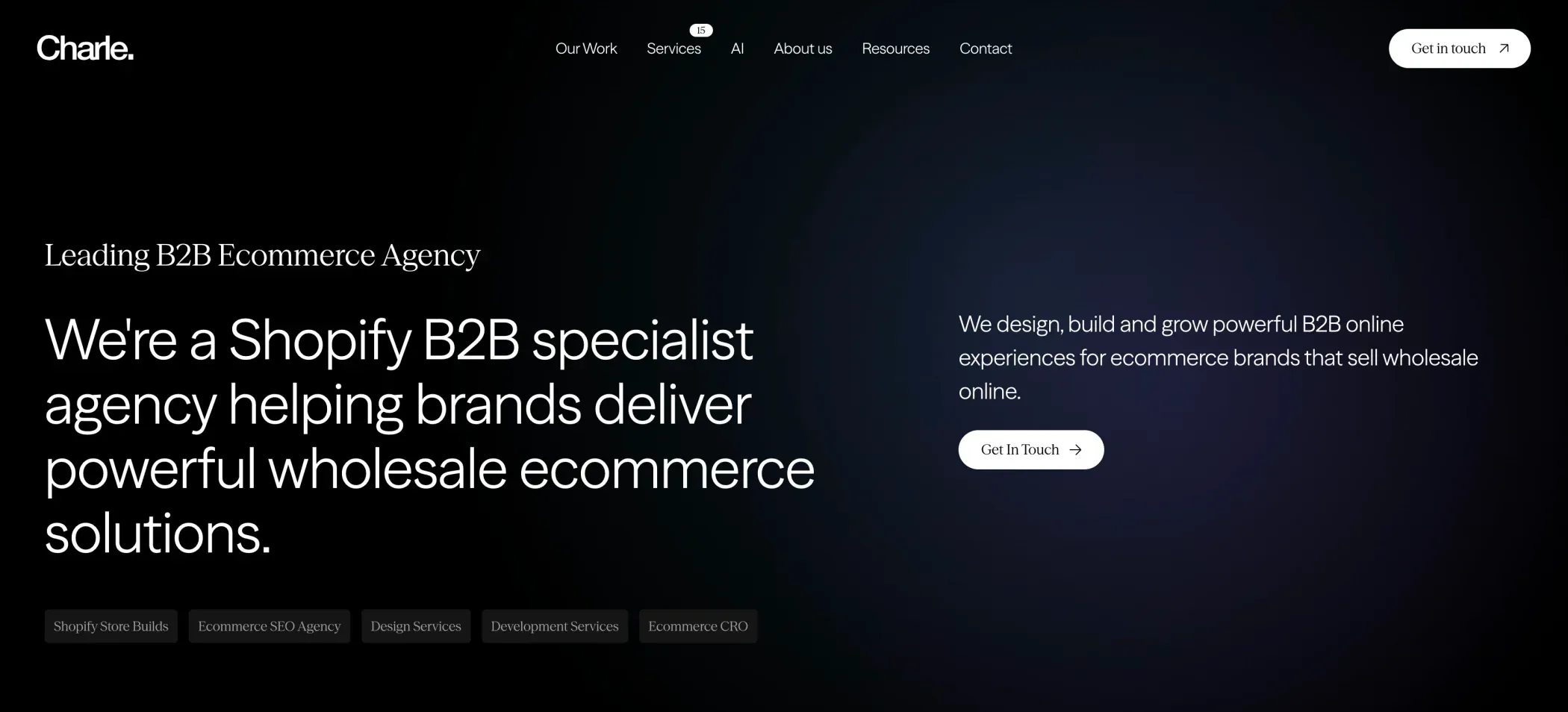 Charle Shopify B2B agency in the UK Charle Shopify B2B agency in the UK