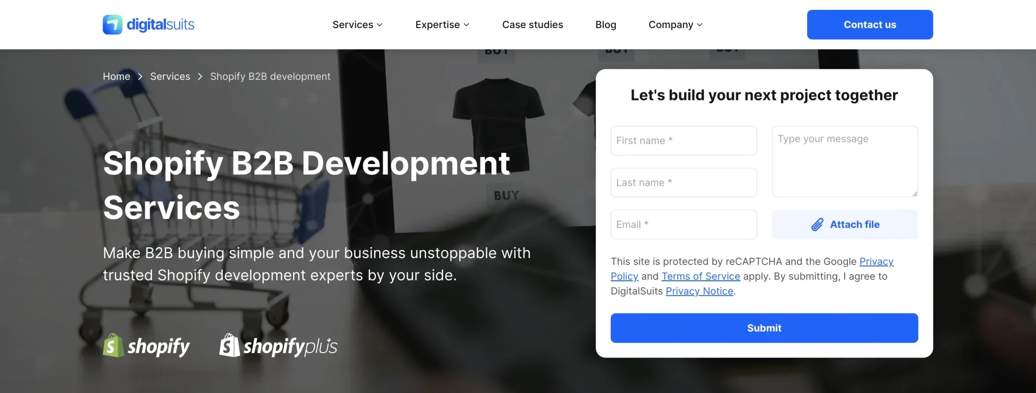 DigitalSuits is the best Shopify B2B agency in the UK DigitalSuits is the best Shopify B2B agency in the UK