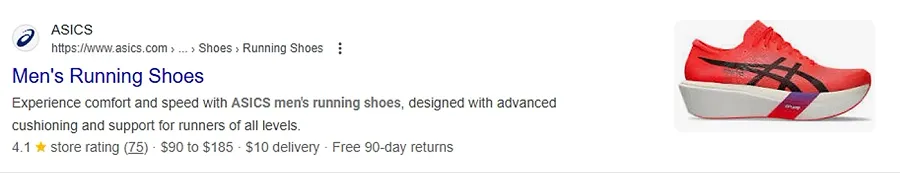 Ecommerce schema markup example