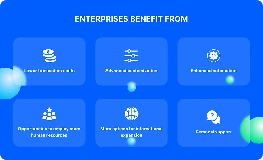 Enterprises benefit from
