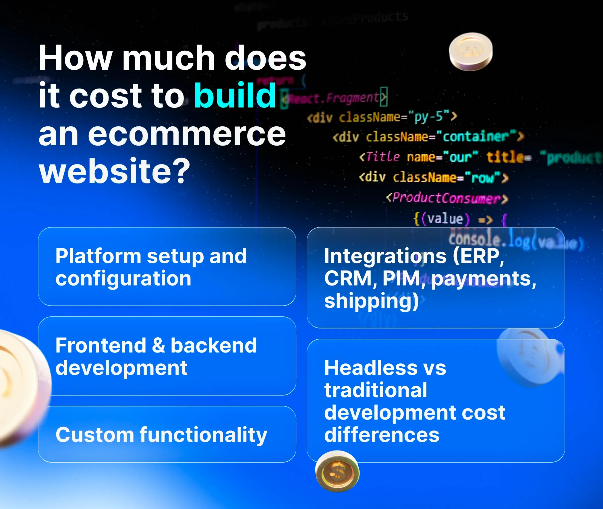 How much does an ecommerce website cost