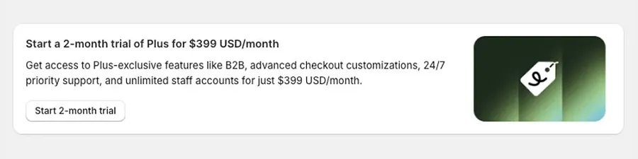 How to get Shopify Plus trial