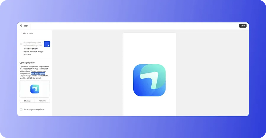 Idle screen