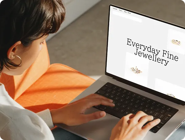 Jewelry website development pages