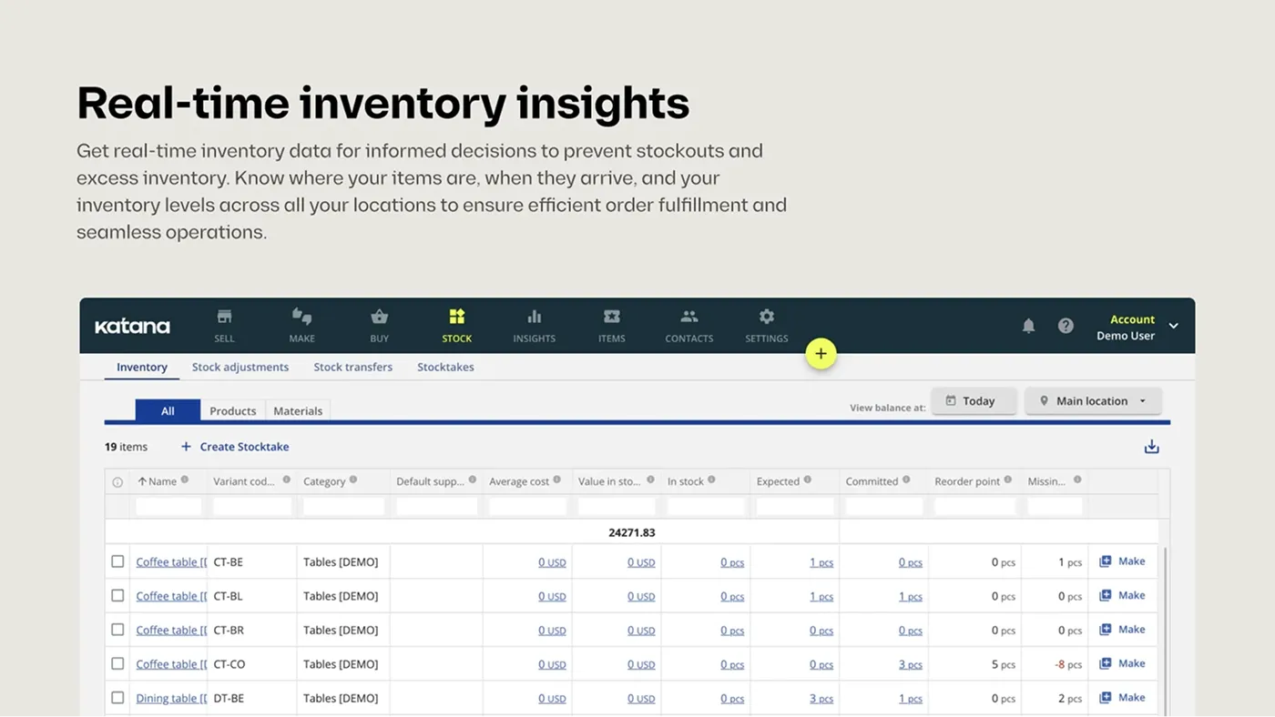 Katana Cloud Inventory