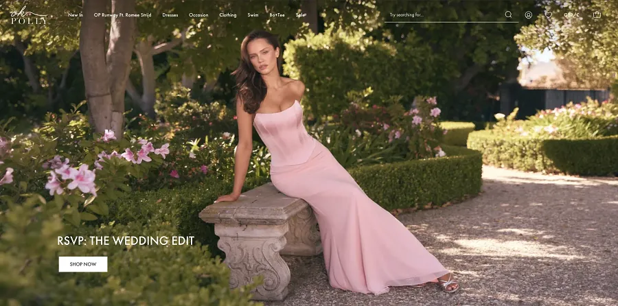Oh Polly Shopify store in the UK