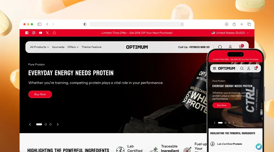 Optimum Shopify theme Optimum Shopify theme