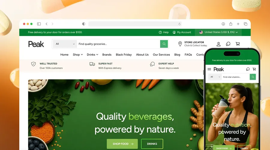 Peak Shopify theme Peak Shopify theme