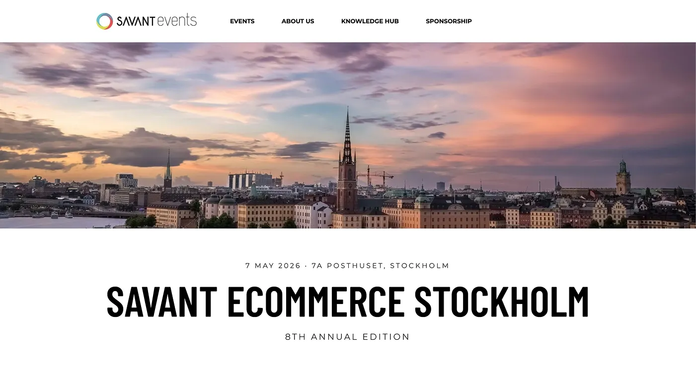 Savant Ecommmerce Stockholm