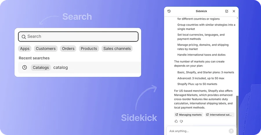 Search and Sidekick