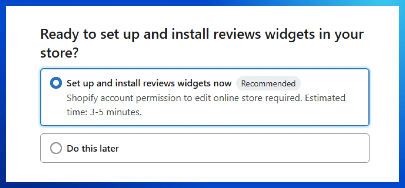 Set up reviews