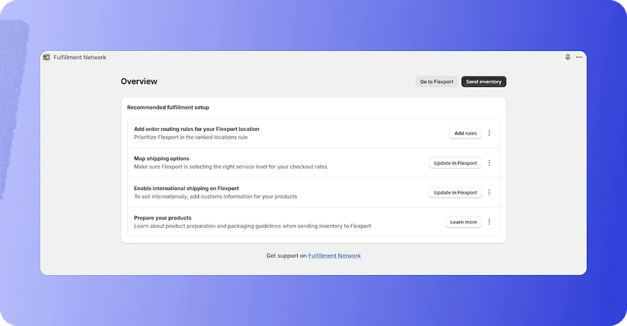 Shopify Fulfillment Network