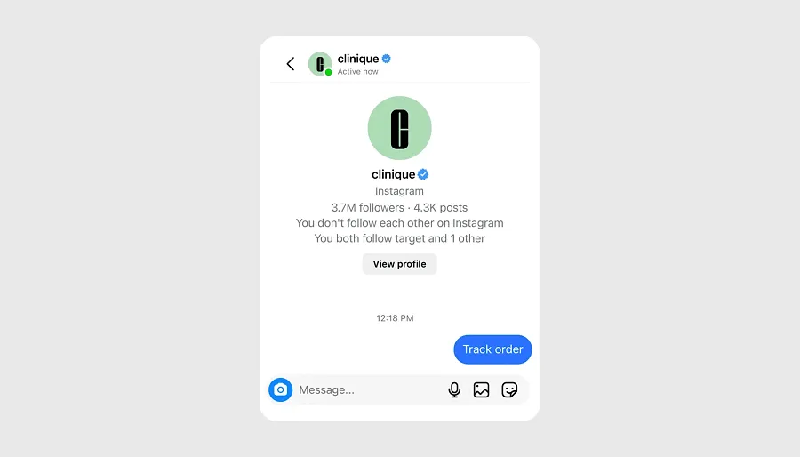 Social commerce AI chatbot example