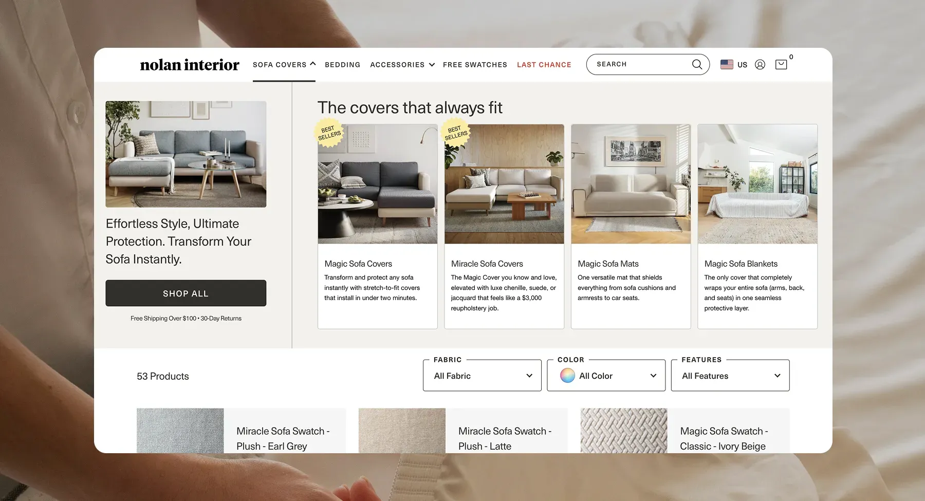 Solutions we've implemented for the Nolan Interior Shopify Plus store Solutions we've implemented for the Nolan Interior Shopify Plus store