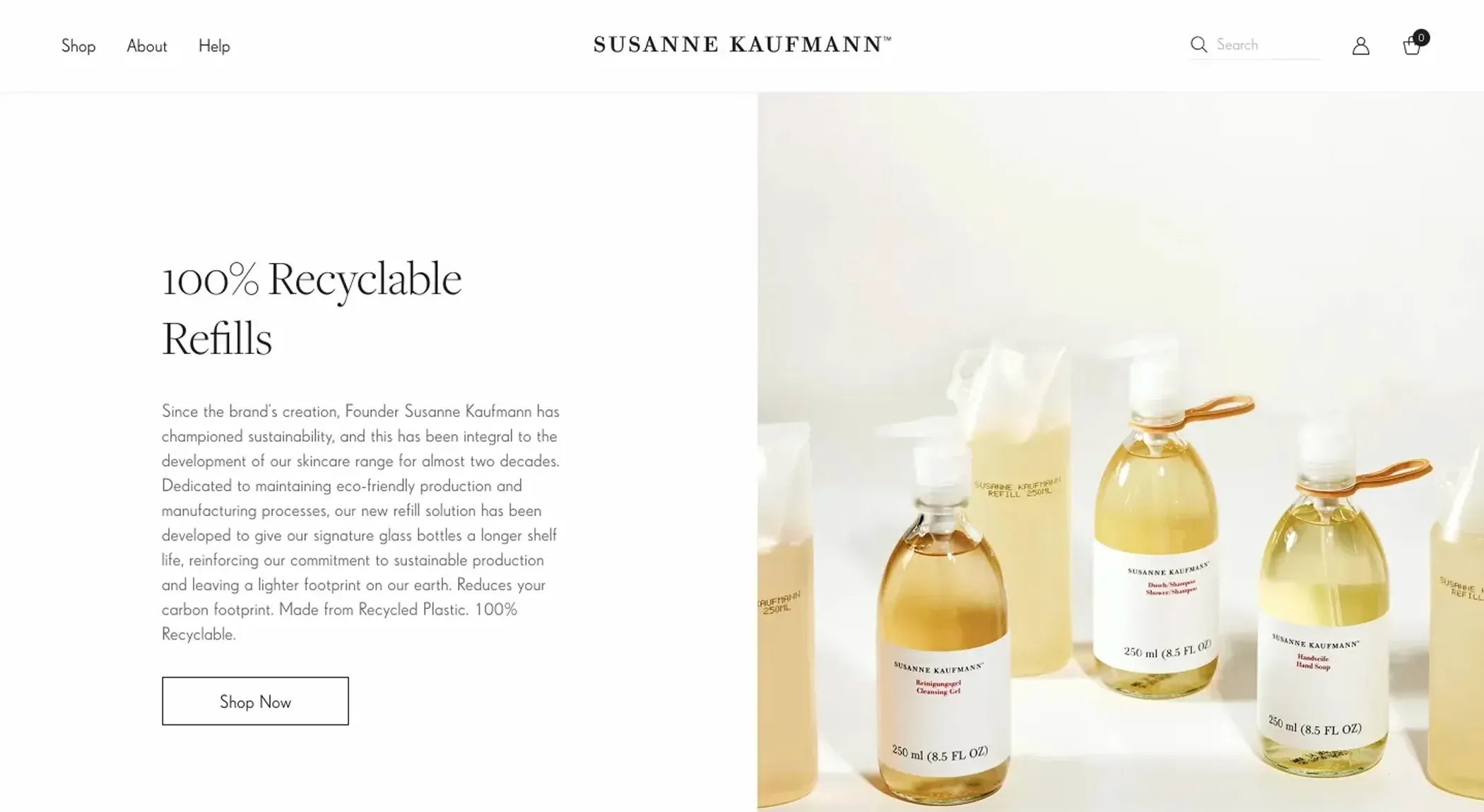 Susanne Kaufmann Shopify store
