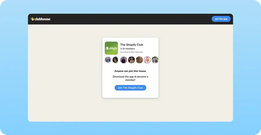 The Shopify Club - Shopify community on Clubhouse